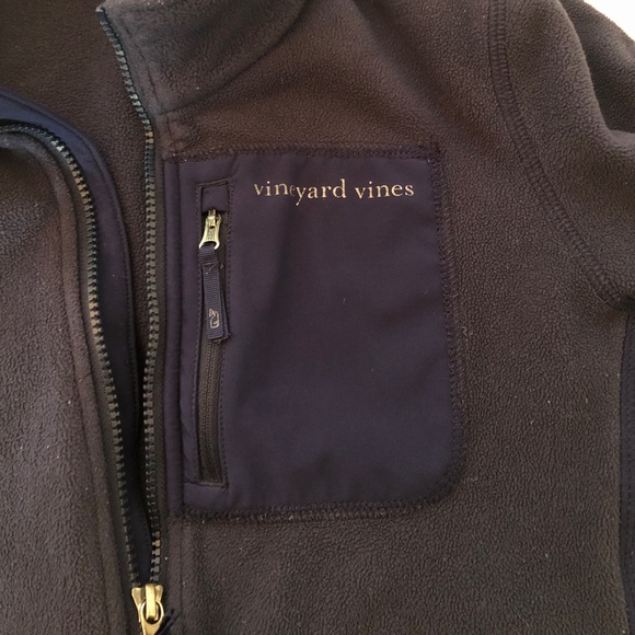 Girls Vineyard Vines Full Zipper Fleece. - Picture 3 of 5